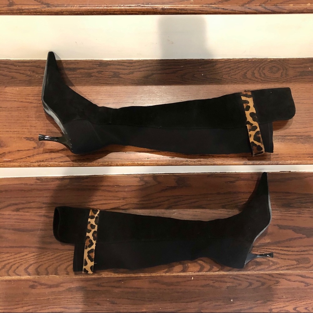 Black over the knee boots
